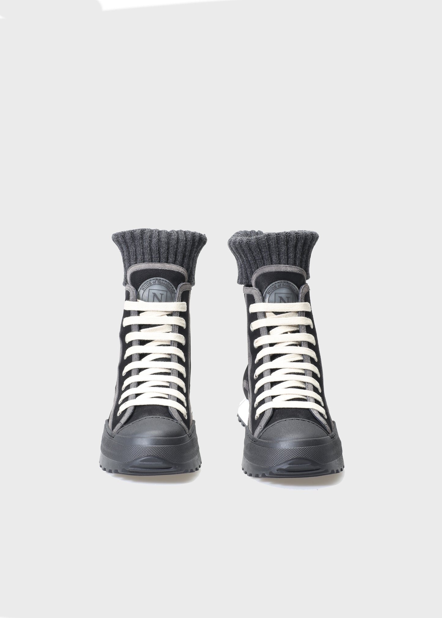 ELSA 003 NERO SNEAKERS IN NABUK IDRO LEATHER
