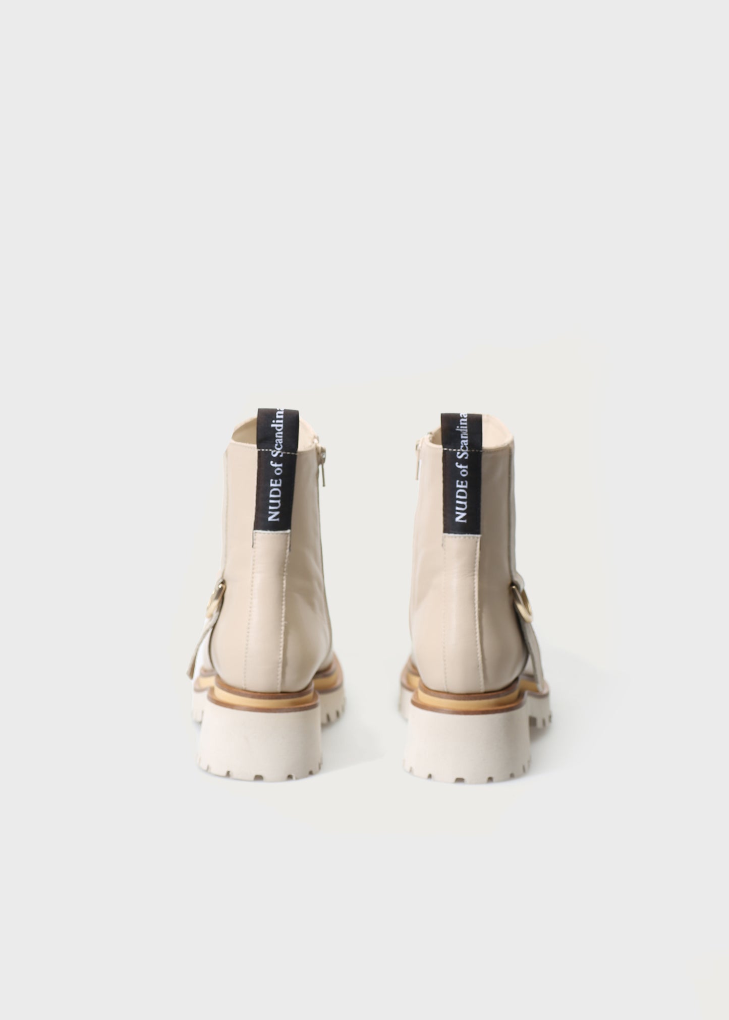 VILMA 074 LATTE MACCHIATO BOOTS IN CAPRICORNO LEATHER