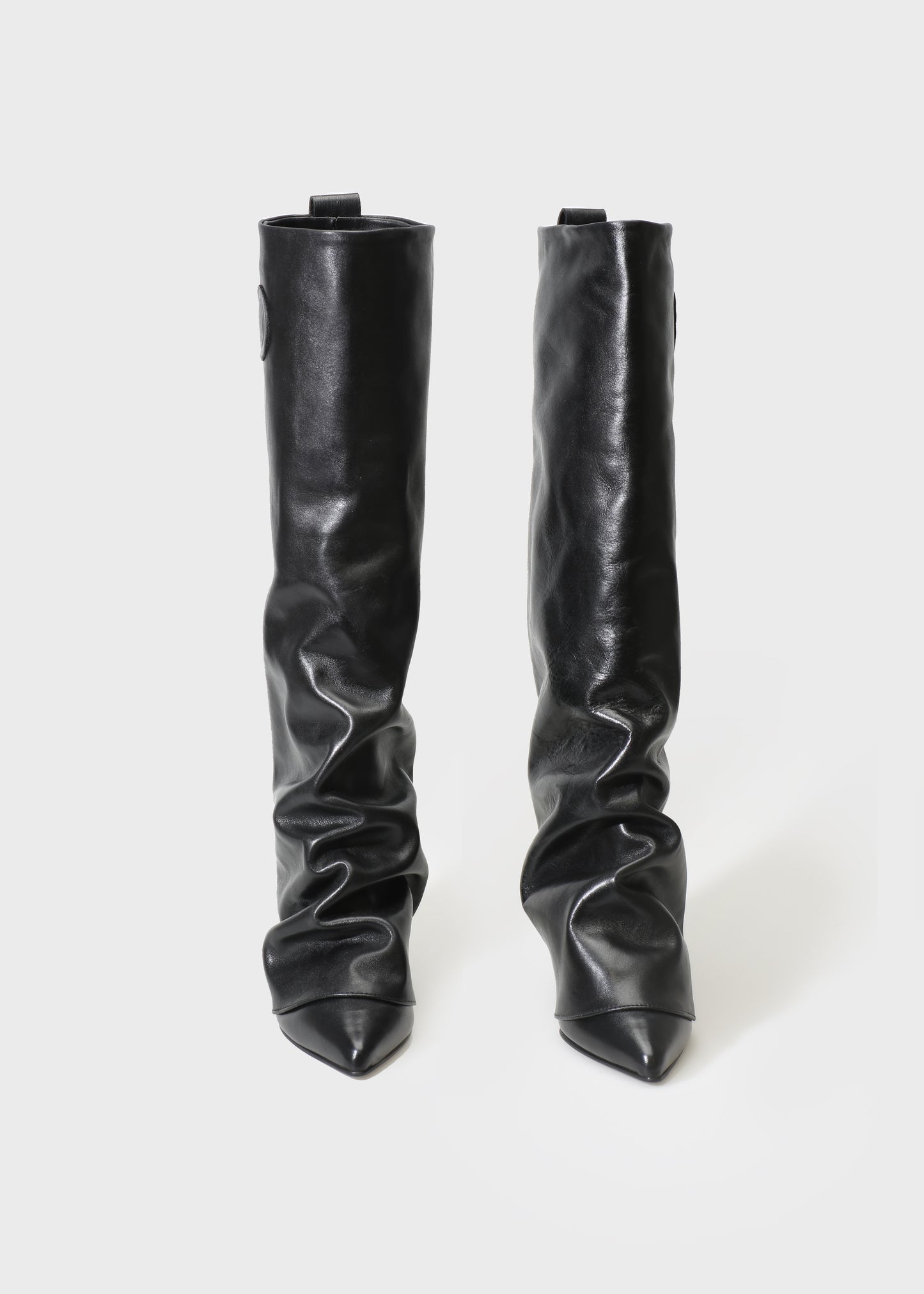 CHIELA 025 NERO BOOT IN VITELLO LEATHER