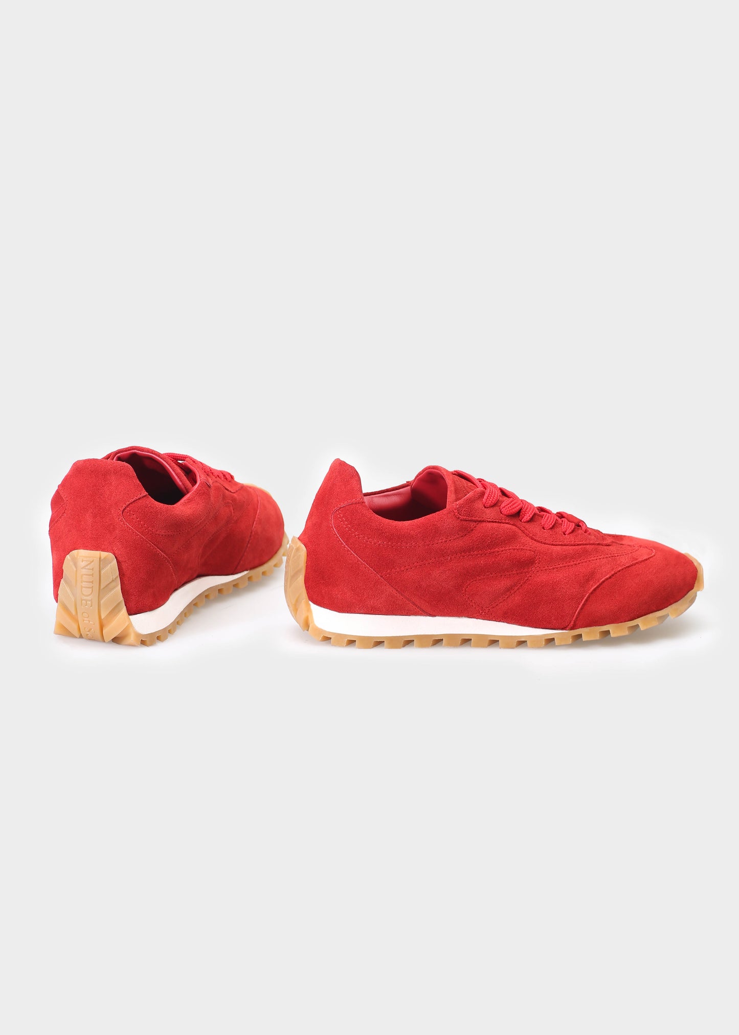JENNY 001 ROSSO SNEAKER IN VELOUR LEATHER