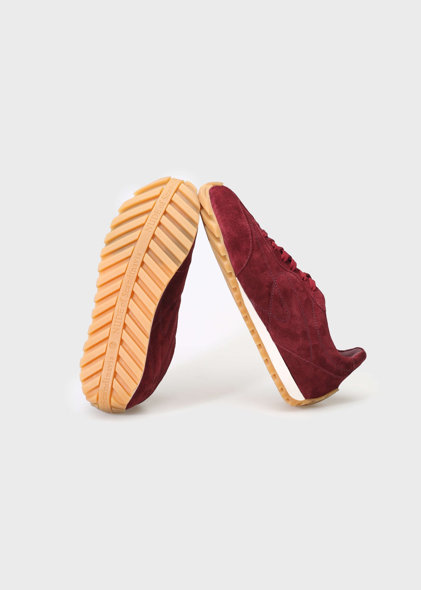 JENNY 001 BORDEAUX SNEAKER IN VELOUR LEATHER