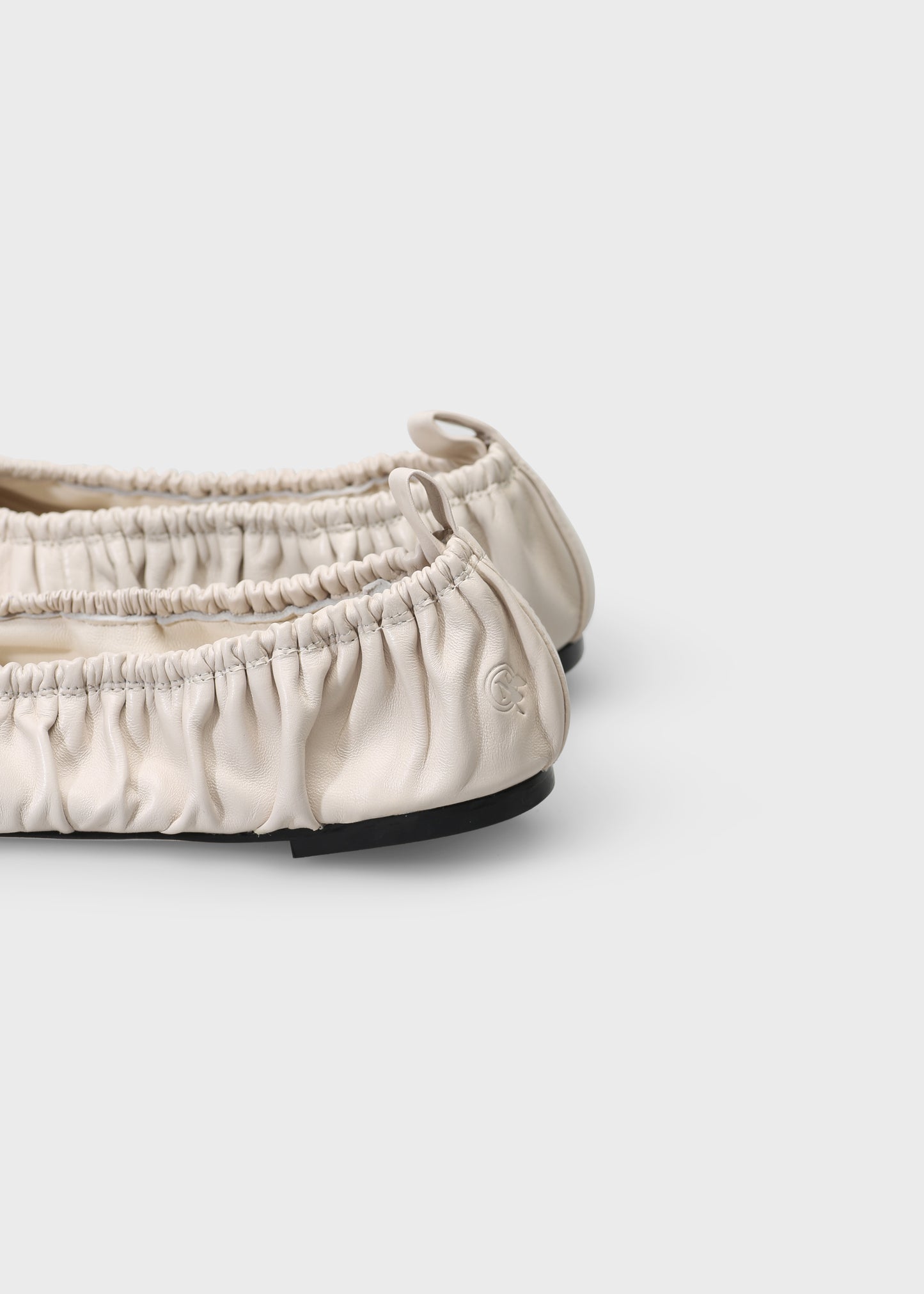 SAGA 001 CRUDO BALLET FLAT IN TROPEZ LEATHER