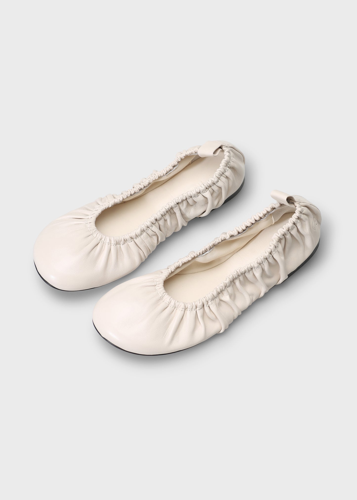 SAGA 001 CRUDO BALLET FLAT IN TROPEZ LEATHER