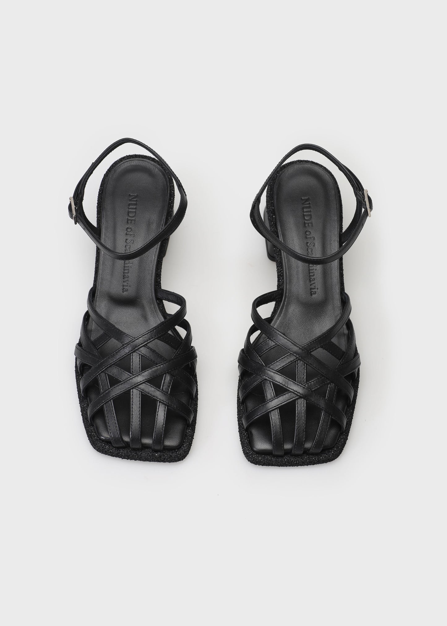 VICTORIA 003 NERO HEELS IN TROPEZ LEATHER