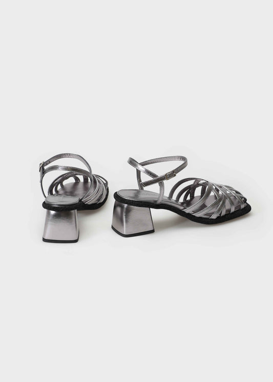 VICTORIA 003 ACCAIO HEELS IN LAMINATO LEATHER