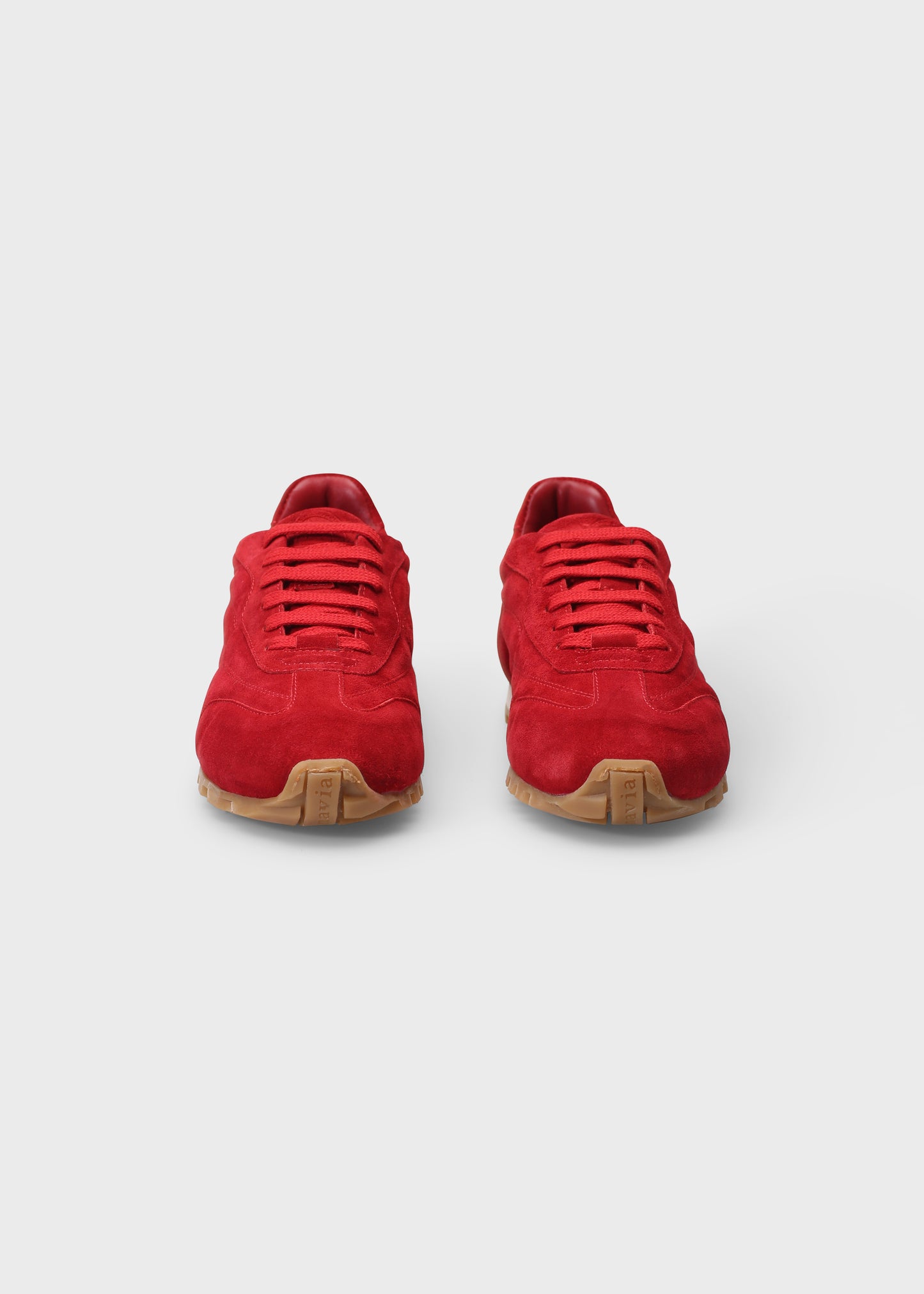 JENNY 001 ROSSO SNEAKER IN VELOUR LEATHER