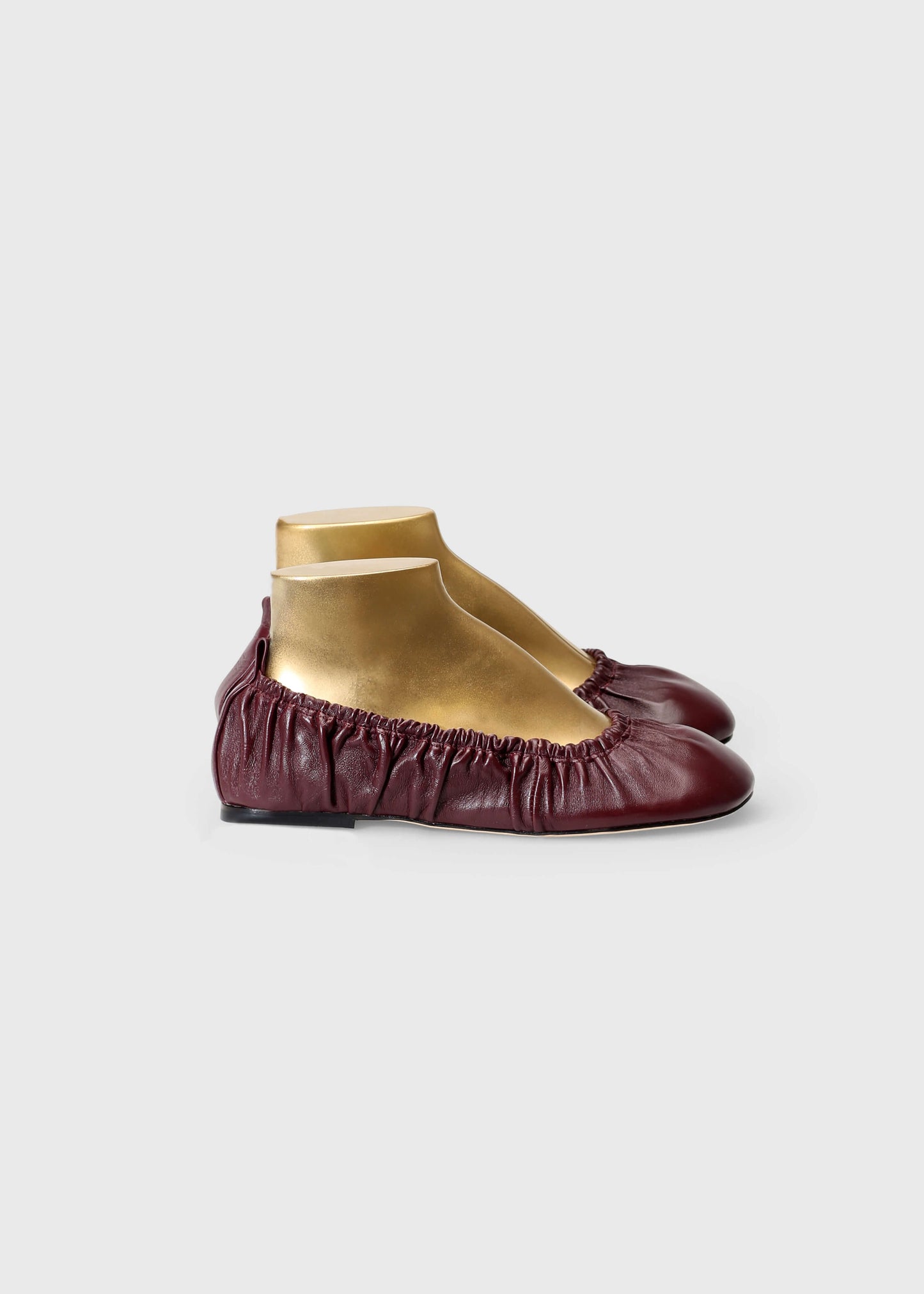 SAGA 001 BORDEAUX BALLET FLAT IN NAPPA LEATHER