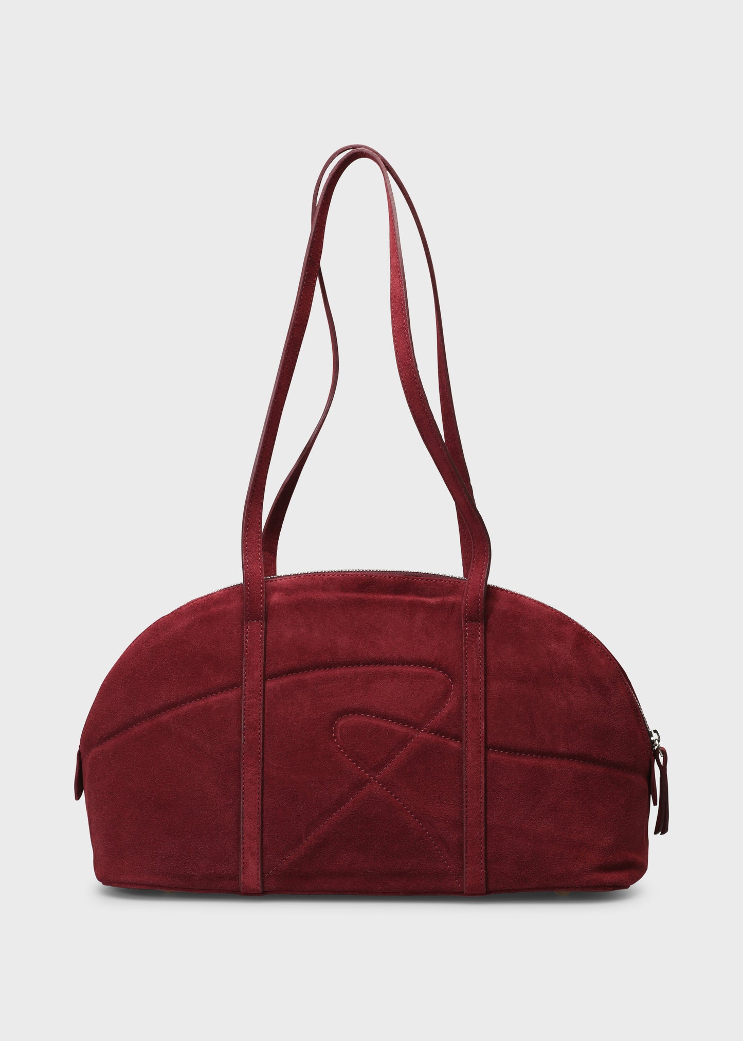 BOWLING 001 BORDO BAG IN VELOUR LEATHER