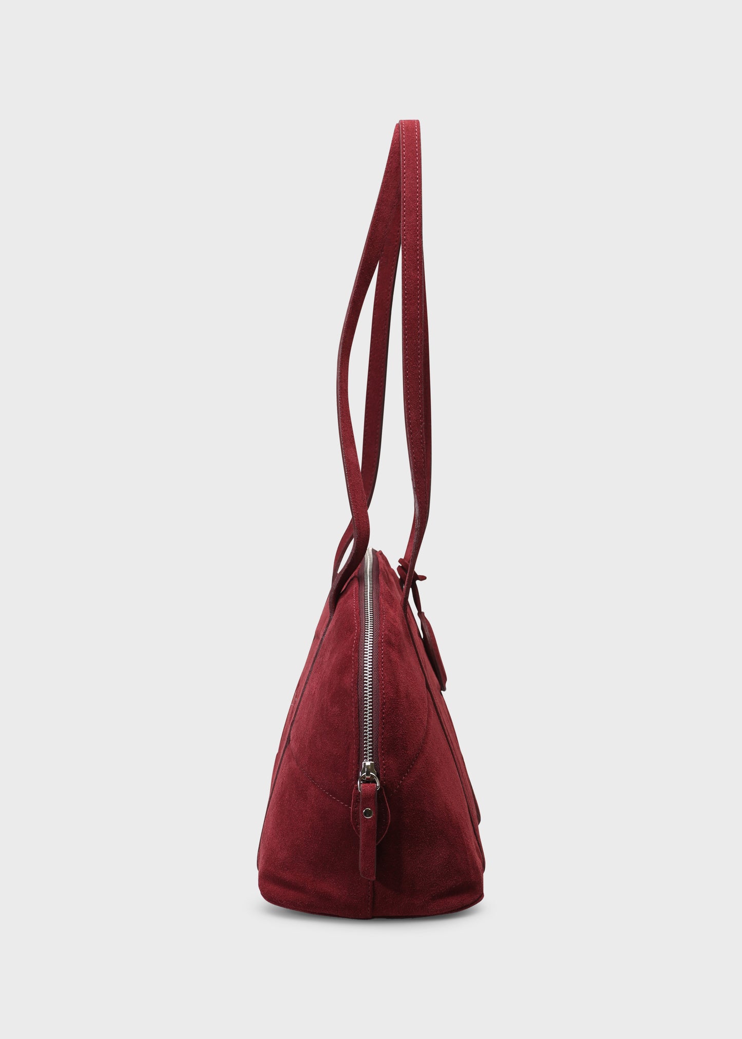 BOWLING 001 BORDO BAG IN VELOUR LEATHER