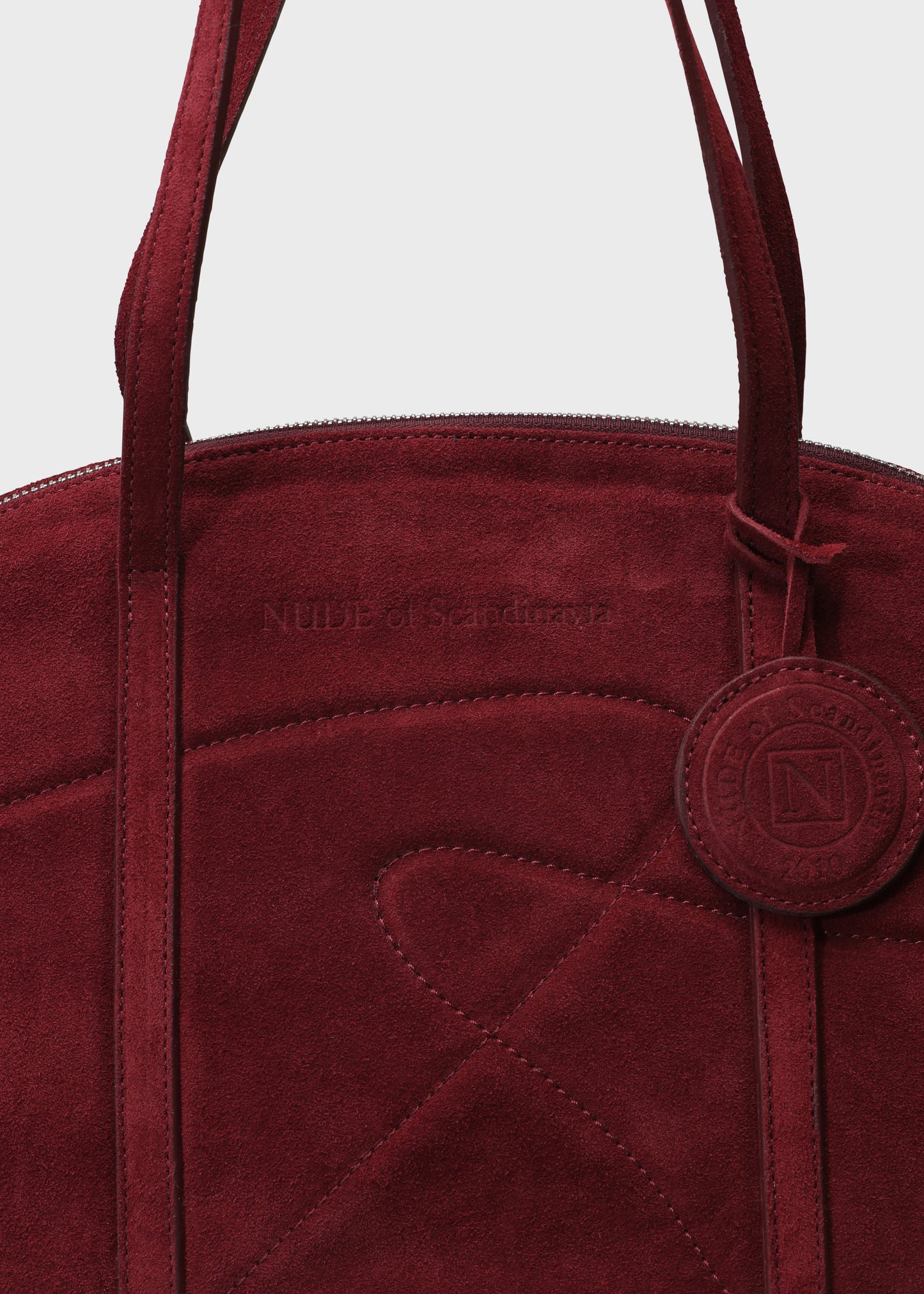 BOWLING 001 BORDO BAG IN VELOUR LEATHER