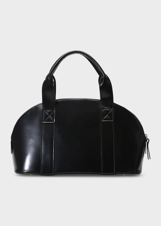 BOWLING 002 NERO BAG IN LEATHER ABRASIVATO