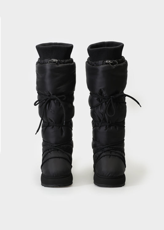 FILIPPA 002 BLACK KNEE BOOT IN TECH