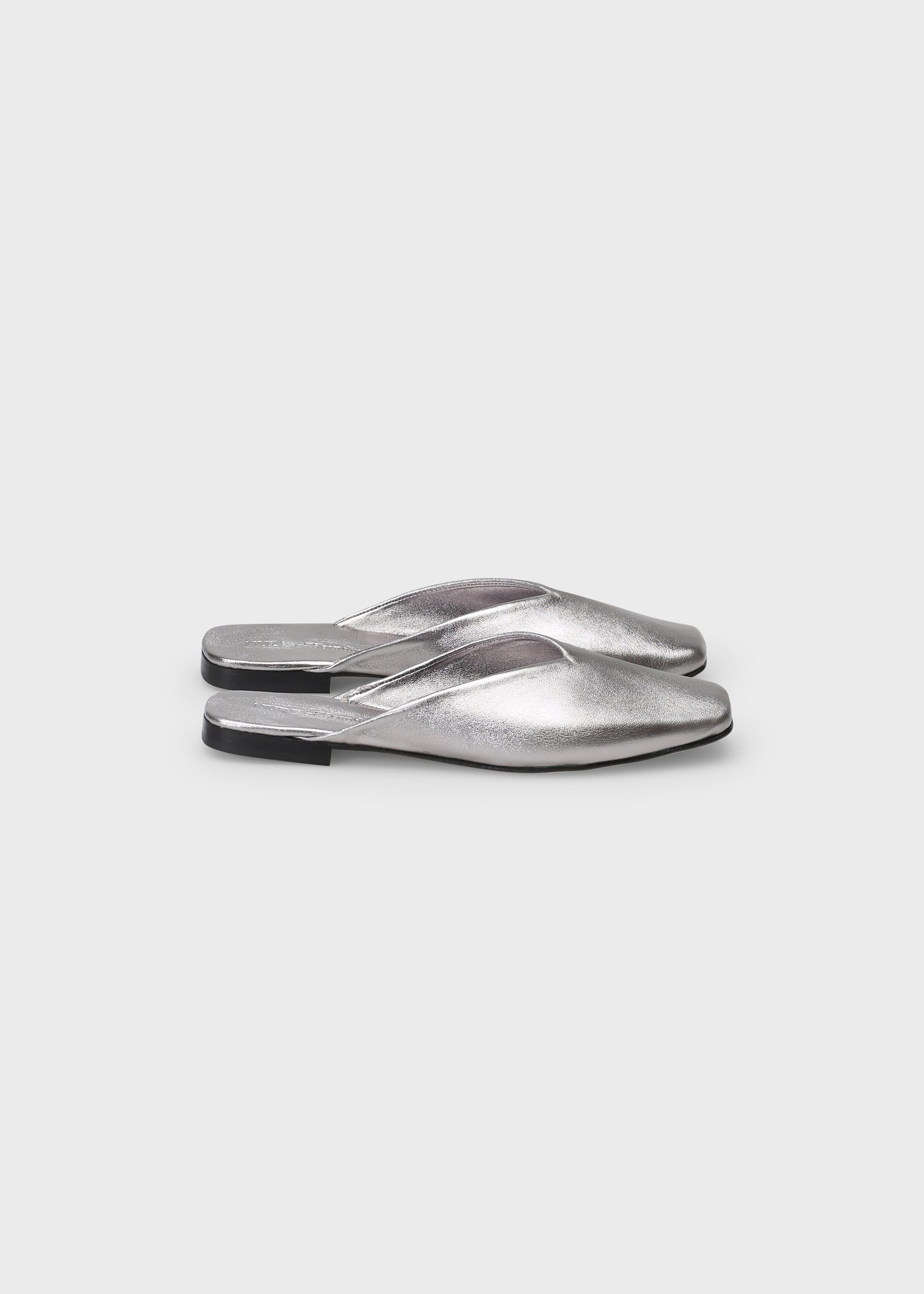 CHLOE 010 ACCIAO BALLERINA IN LAMINATO LEATHER