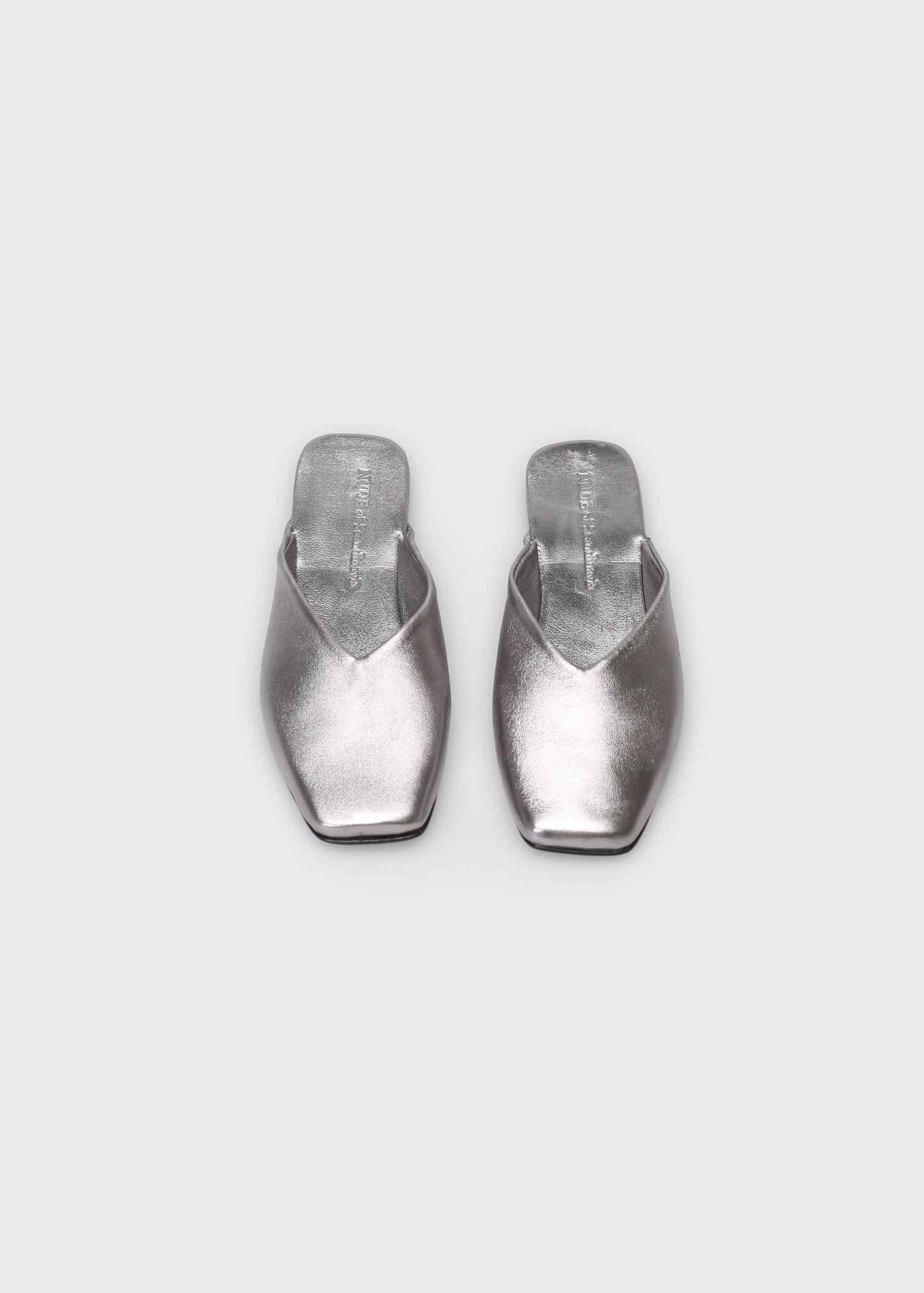 CHLOE 010 ACCIAO BALLERINA IN LAMINATO LEATHER