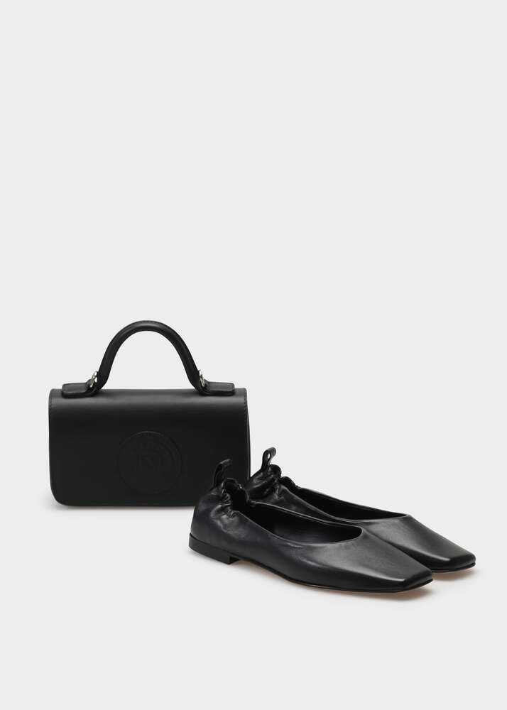 CHLOE 002 NERO BALLERNA IN TROPEZ LEATHER