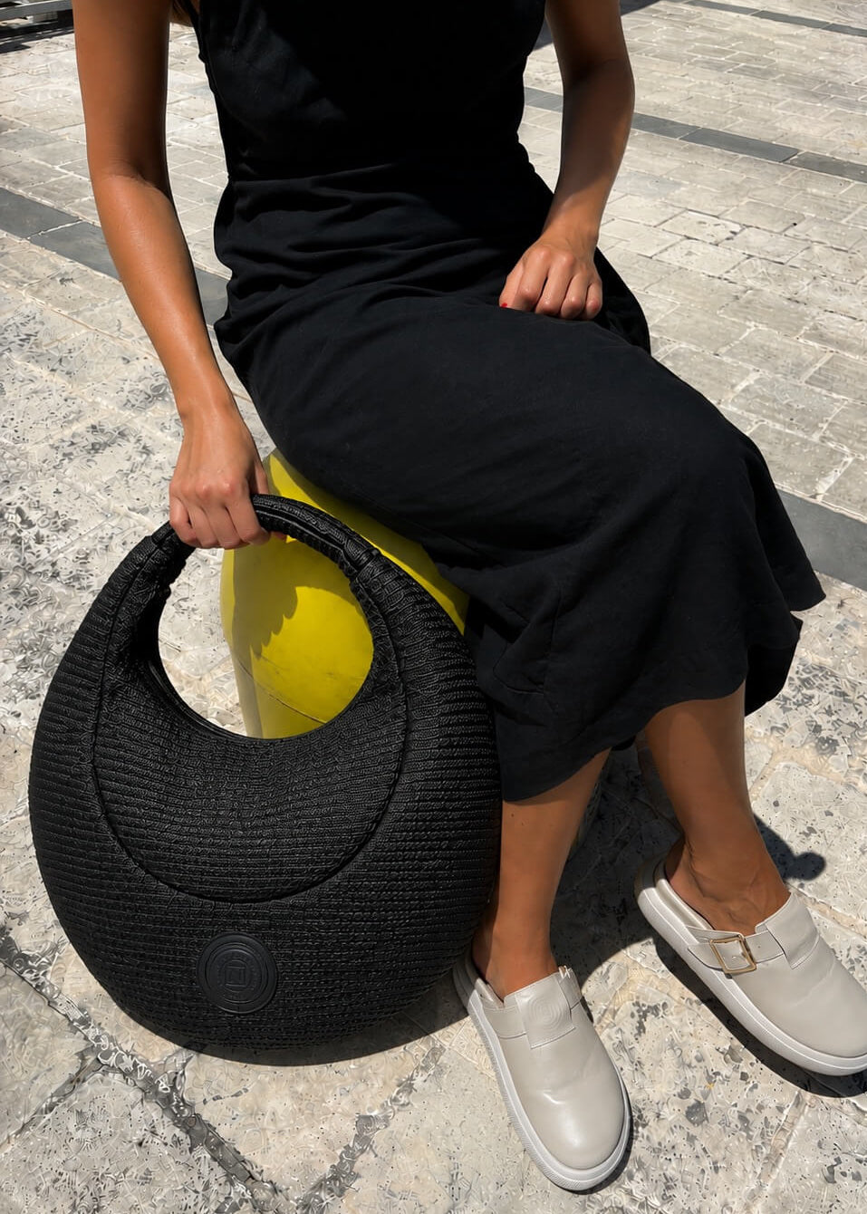 BOJJA NERO BAG IN RAFIA