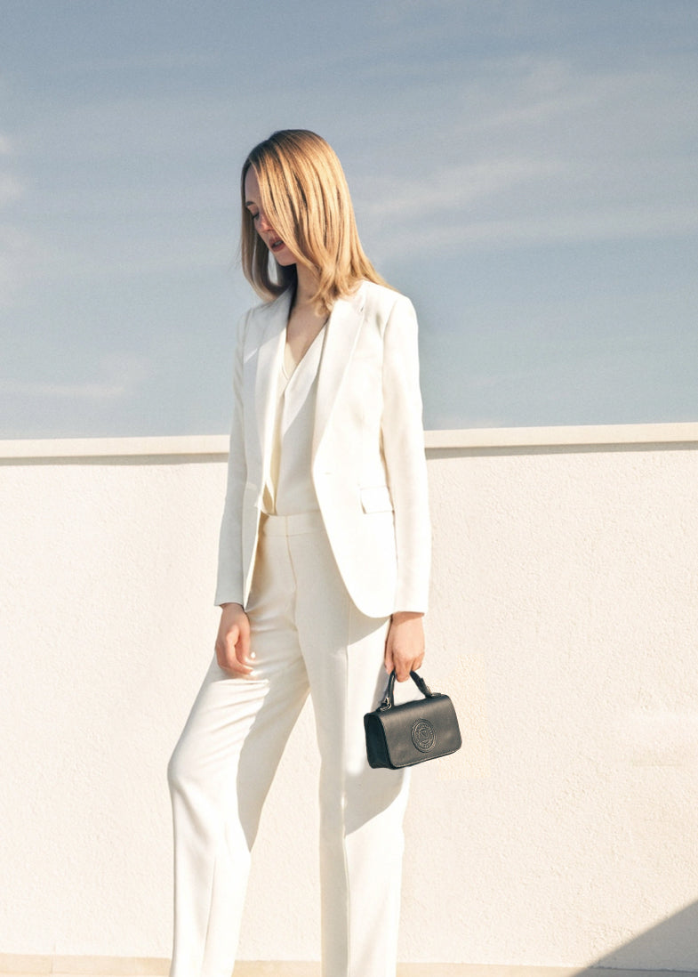 DOLORES NERO BAG IN CAPRICORNO LEATHER