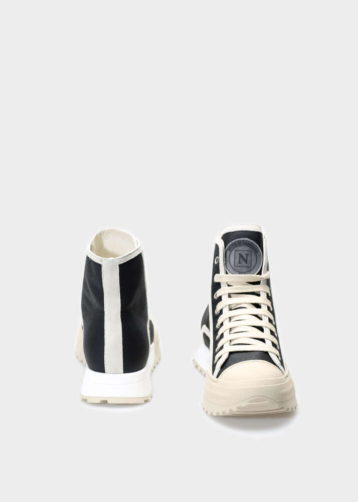 ELSA 002 NERO SNEAKERS IN TECHNO PANAMA