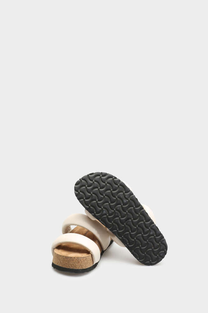 ELVIRA 002 CRUDO SANDAL IN TROPEZ LEATHER