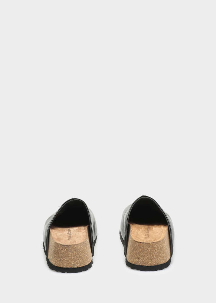 ELVIRA 004 NERO SANDAL IN TROPEZ LEATHER