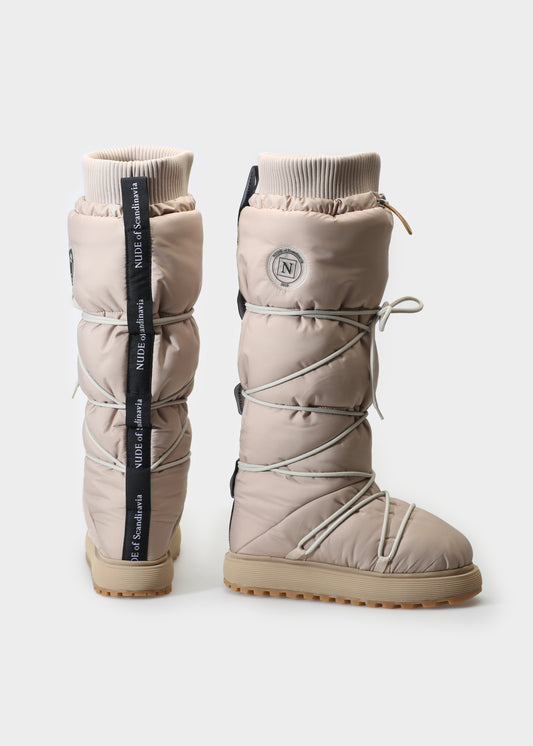 FILIPPA 002 BEIGE KNEE BOOT IN TECH