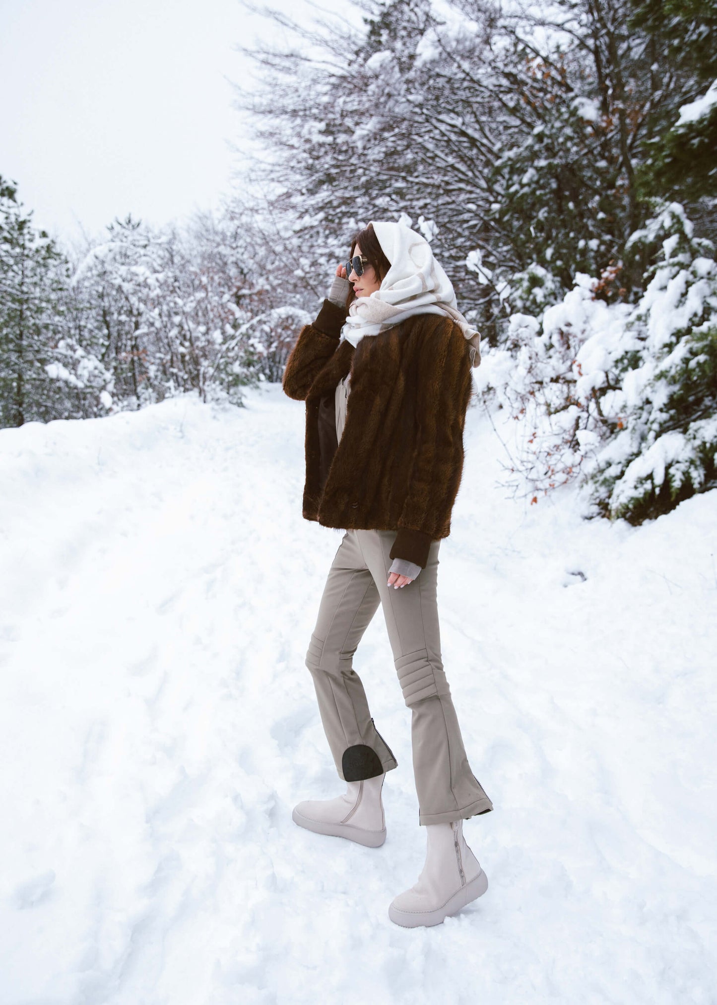 HEDDA 003 GESSO BOOT IN NABUK IDRO LEATHER