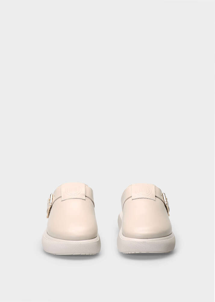HEDDA 013 LATTE MACCHIATO SANDAL IN CAPRICORNO LEATHER