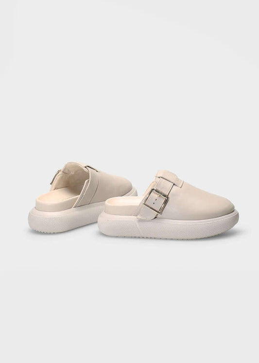 HEDDA 013 LATTE MACCHIATO SANDAL IN CAPRICORNO LEATHER