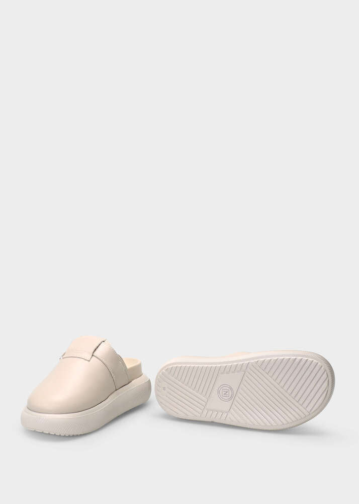HEDDA 013 LATTE MACCHIATO SANDAL IN CAPRICORNO LEATHER