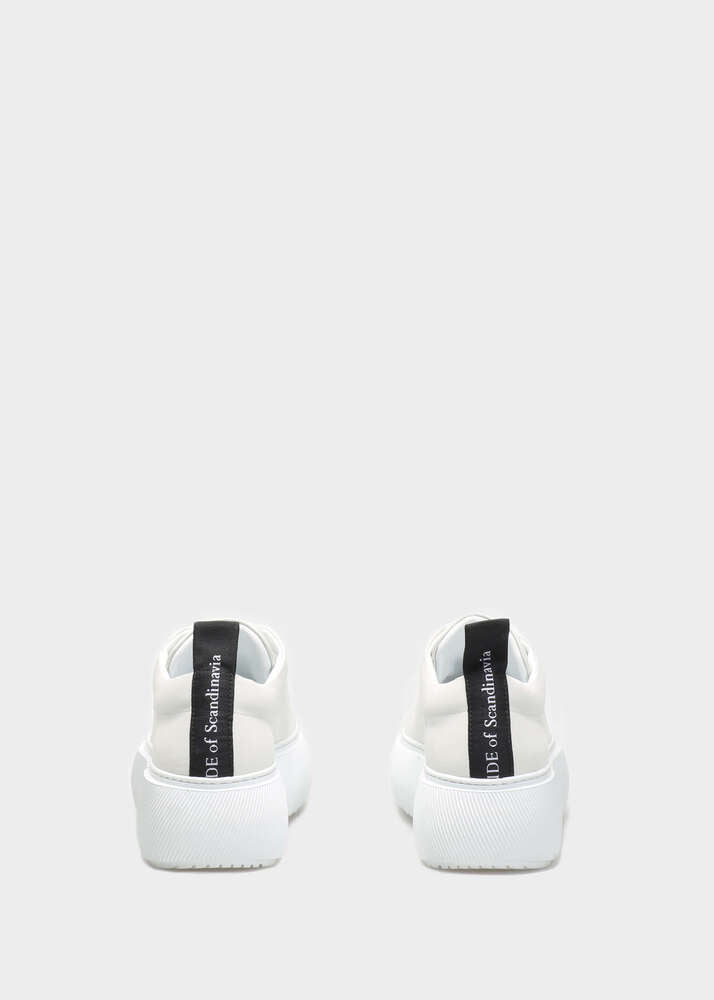 HEDDA 015 BIANCO FREDDO SNEAKER IN CAPRICORNO LEATHER