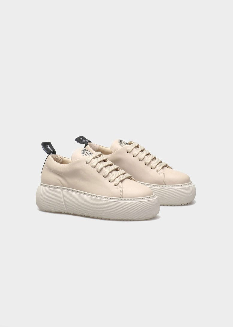 HEDDA 015 LATTE MACCHIATO SNEAKER IN CAPRICORNO LEATHER