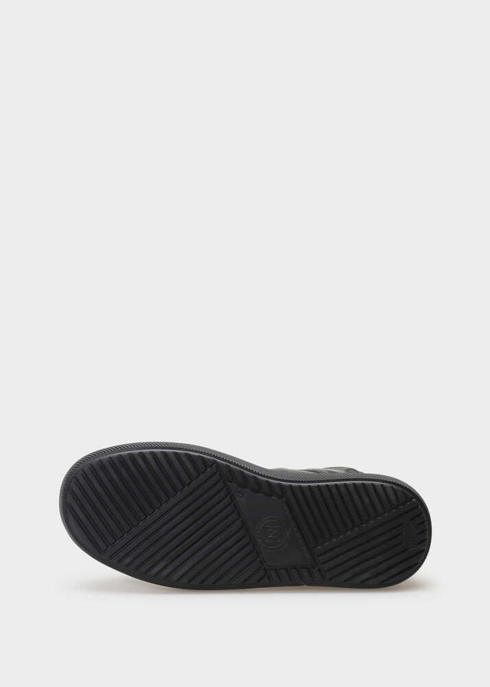 HEDDA 001 NERO SNEAKER IN CAPRICORNO LEATHER