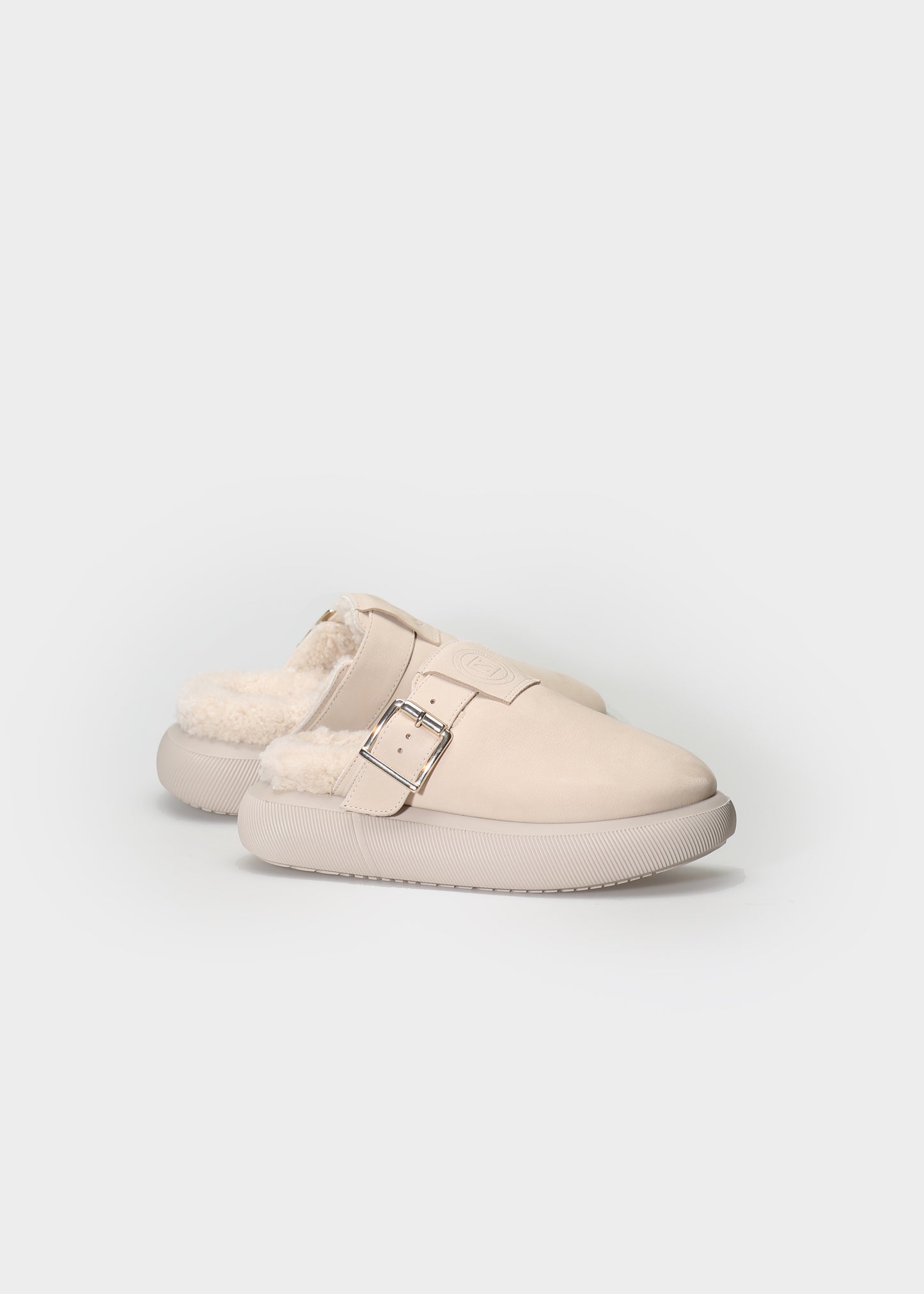 HEDDA 016 GESSO SANDAL IN NABUK IDRO LEATHER