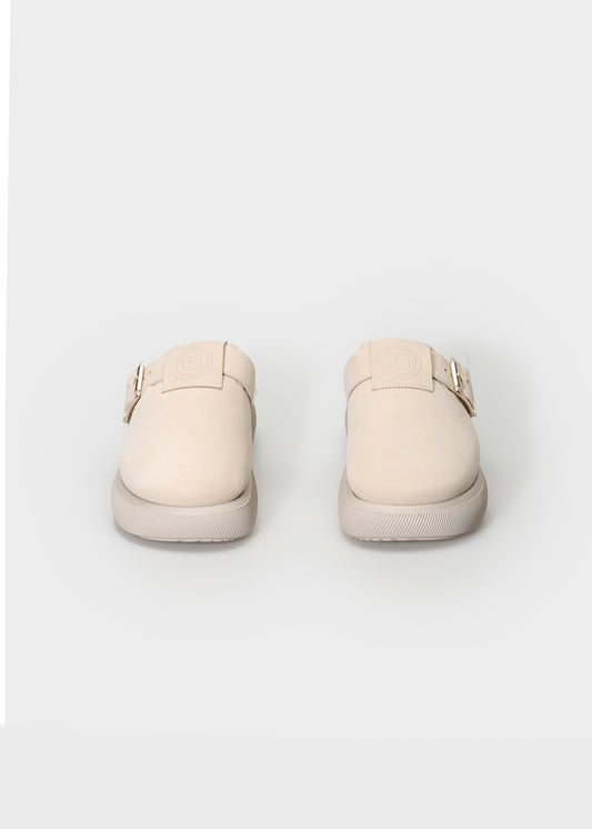 HEDDA 016 GESSO SANDAL IN NABUK IDRO LEATHER