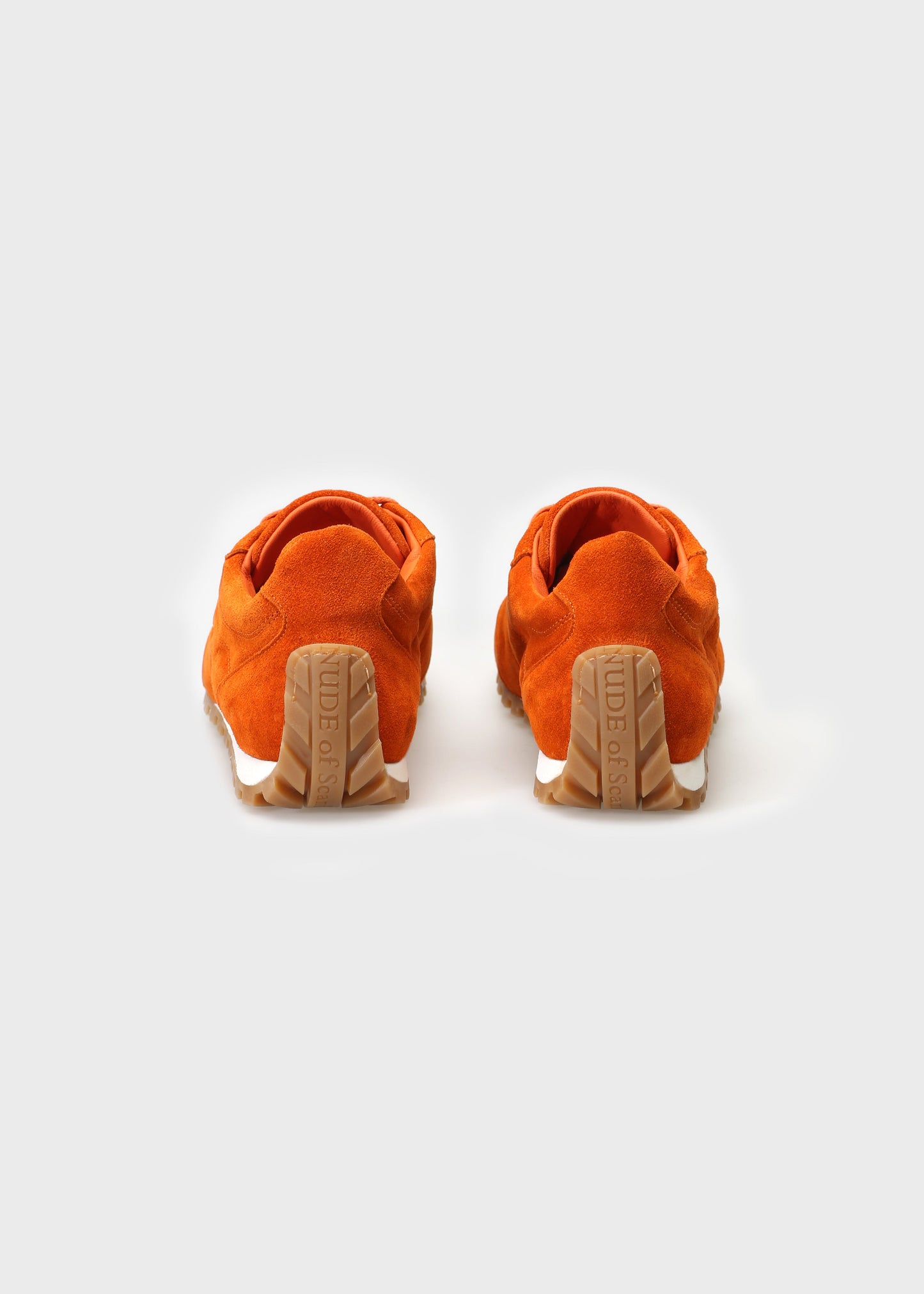 JENNY 001 ARANCIO SNEAKER IN VELOUR LEATHER