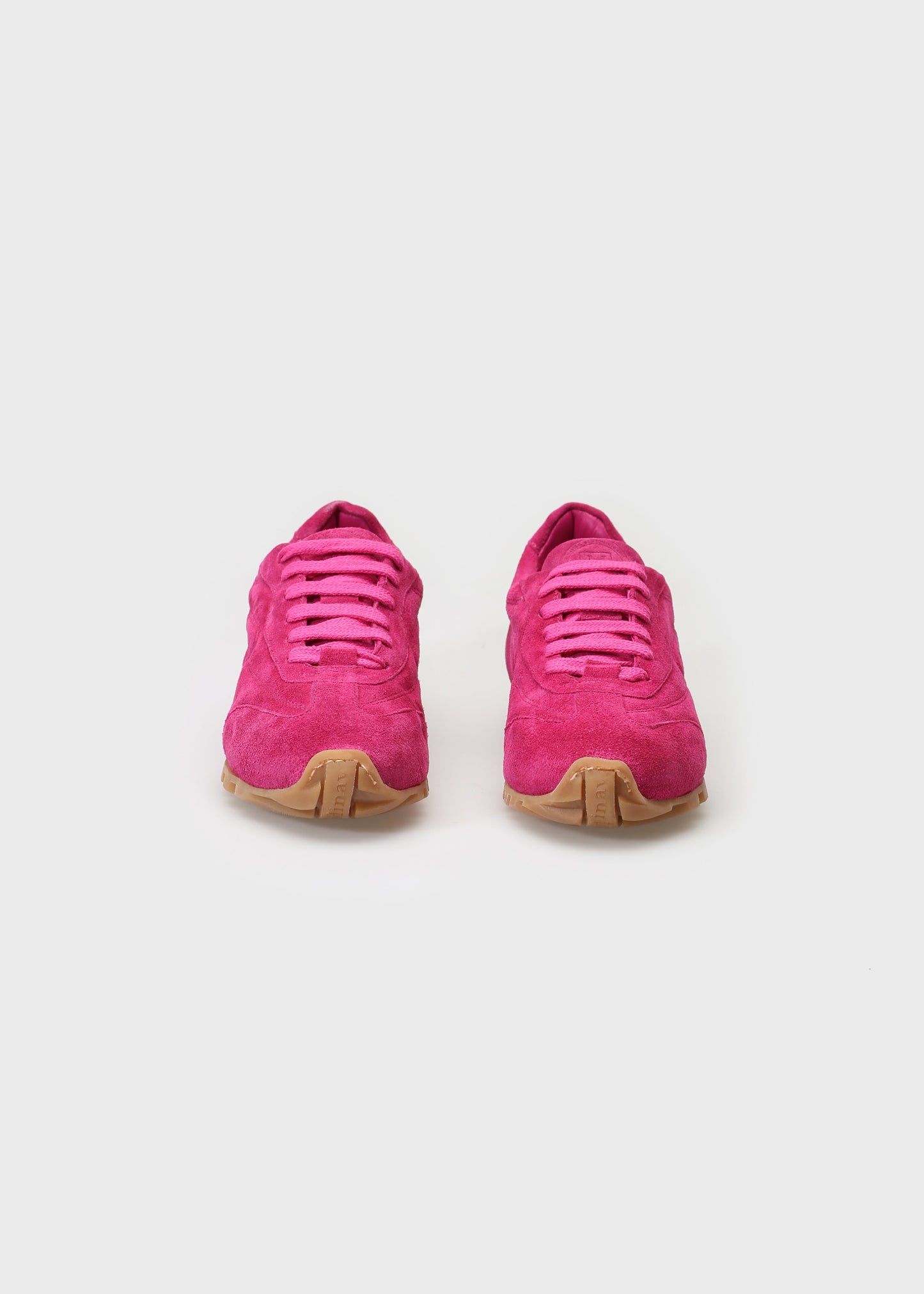 JENNY 001 PINK SNEAKER IN VELOUR LEATHER