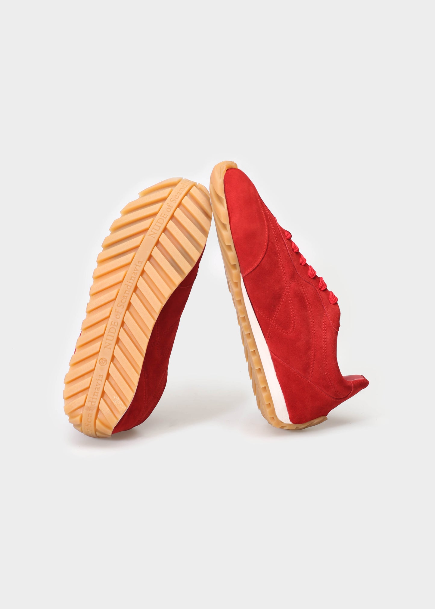 JENNY 001 ROSSO SNEAKER IN VELOUR LEATHER