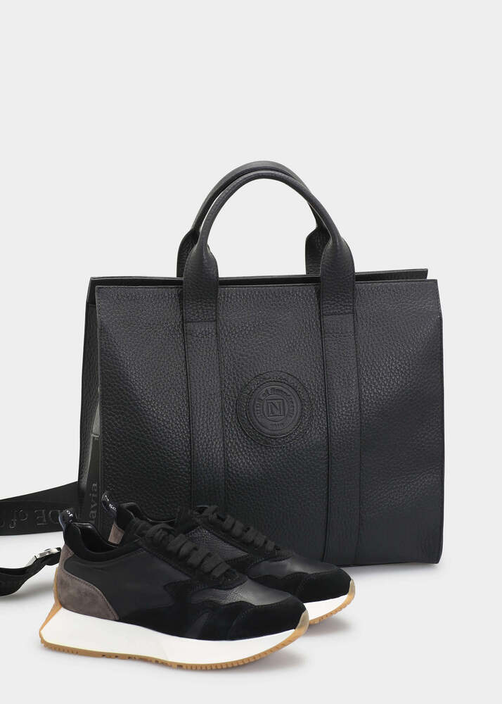 NEW HOUSTON NERO BAG IN TAURUS LEATHER