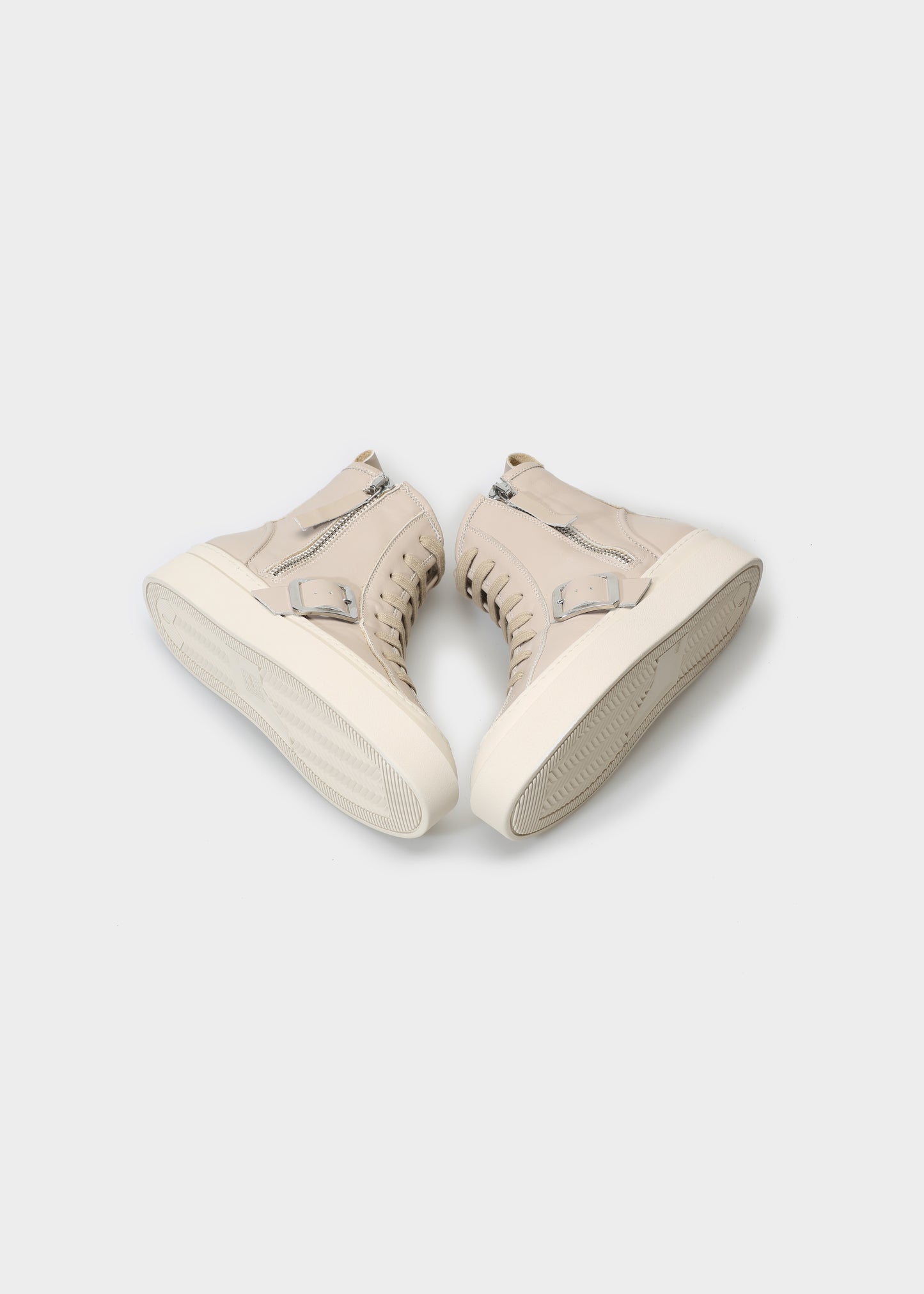 NICKY 003 LATTE MACCHIATO SNEAKER IN CAPRICORNO LEATHER