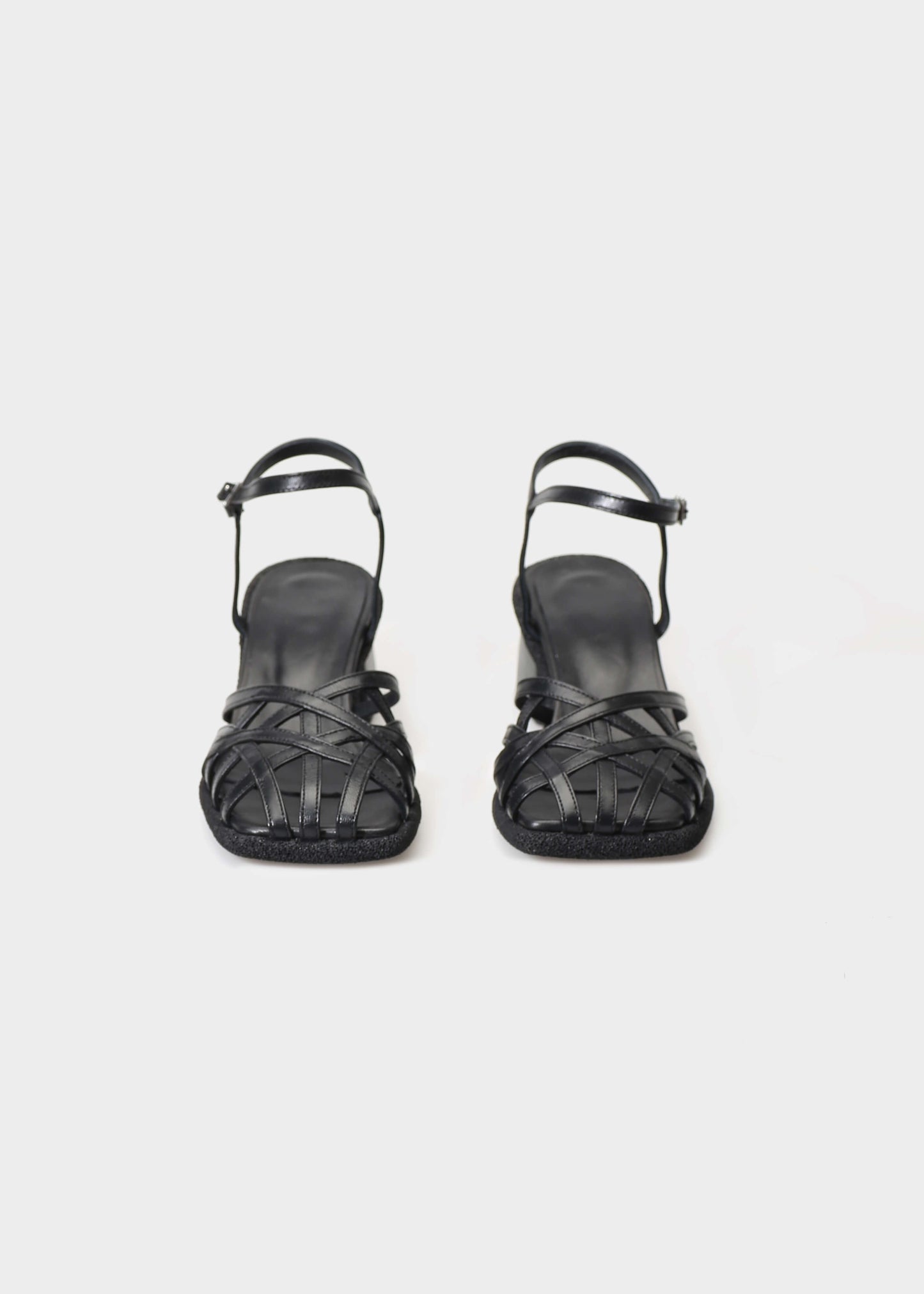 VICTORIA 003 NERO HEELS IN TROPEZ LEATHER