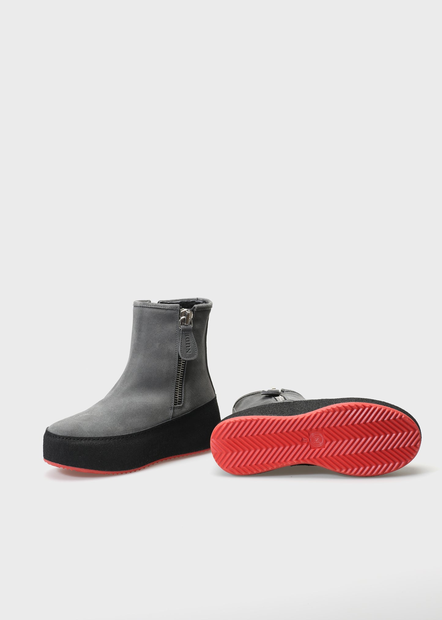 WINTER 002 VELOUR IDRO ANTRACITE / RED SOLE