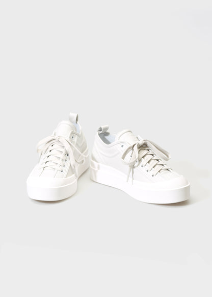 NICKY 001 BIANCO FREDDO SNEAKER IN CAPRICORNO LEATHER