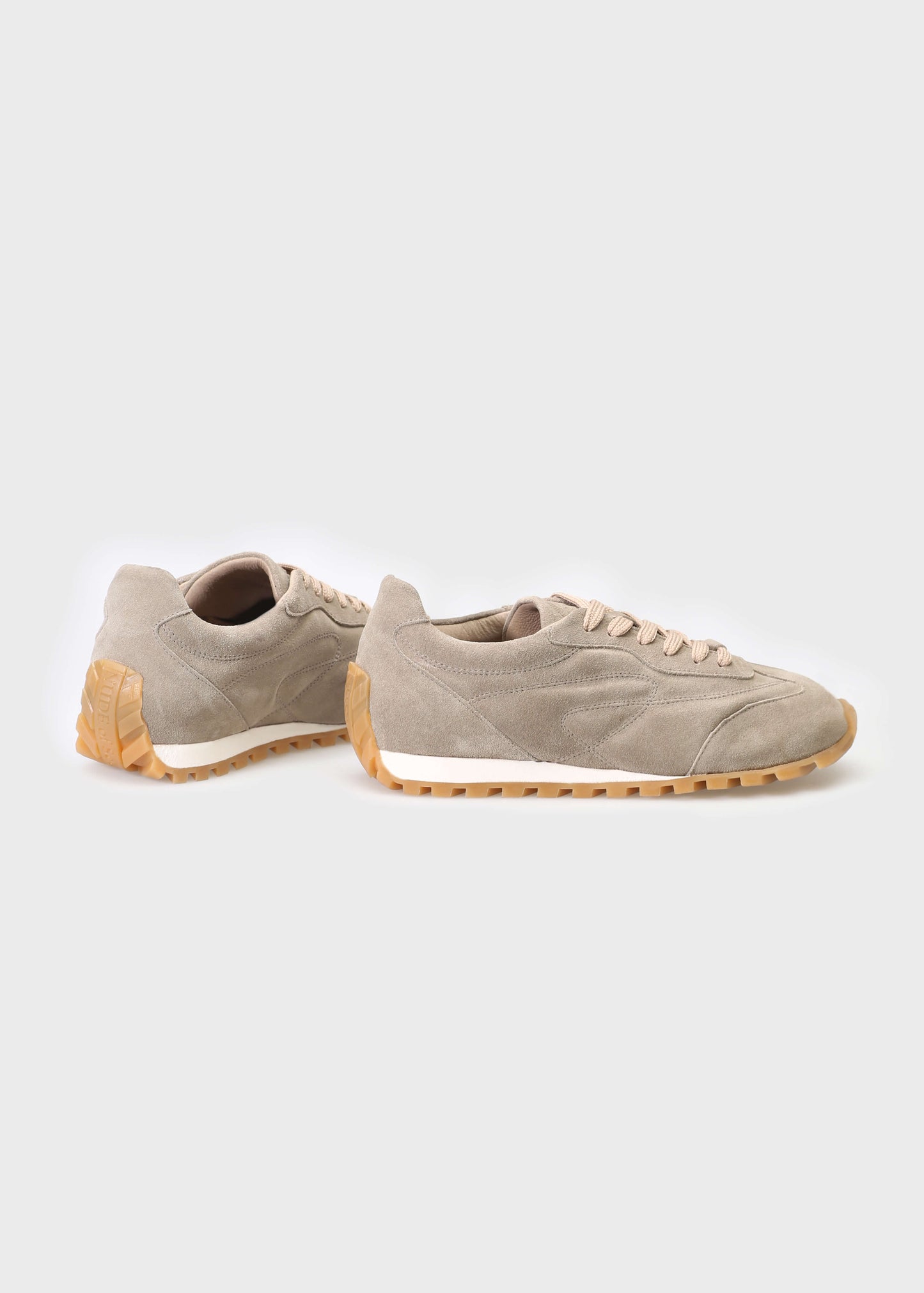 JENNY 001 BEIGE SNEAKER IN VELOUR LEATHER