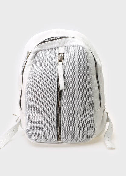 BACKPACK 001 WHITE/BLACK BAG IN TECH