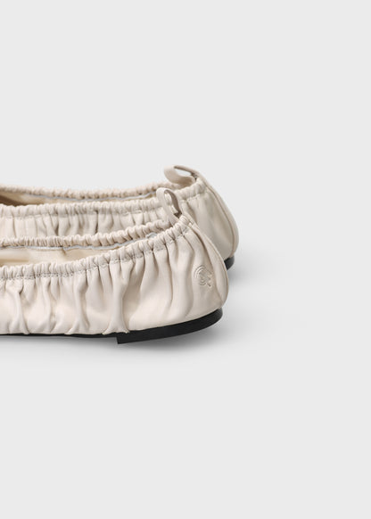 SAGA 001 CRUDO BALLET FLAT IN TROPEZ LEATHER