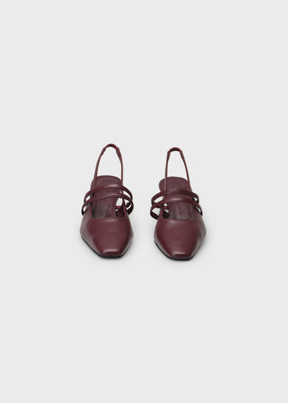 CAMILLA 004 BORDEAUX HEELS IN TROPEZ LEATHER