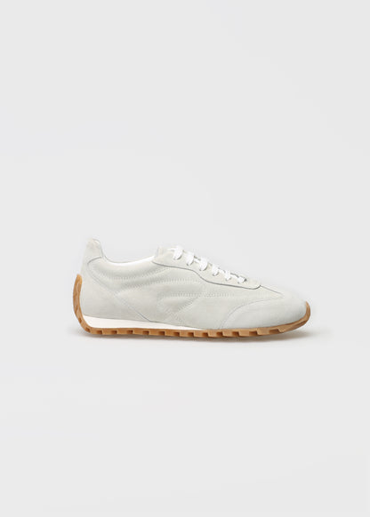 JENNY 001 BIANCO SNEAKER IN VELOUR LEATHER