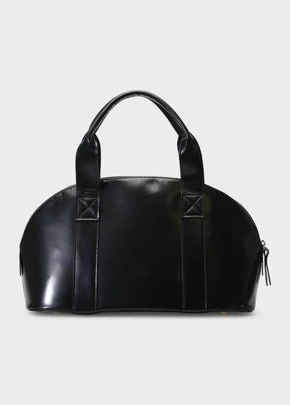 BOWLING 002 NERO BAG IN LEATHER ABRASIVATO