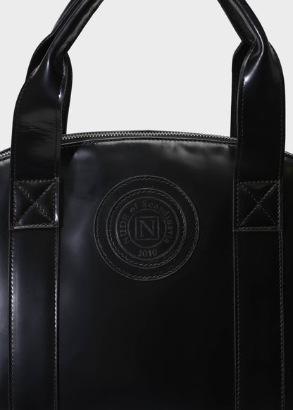 BOWLING 002 NERO BAG IN LEATHER ABRASIVATO