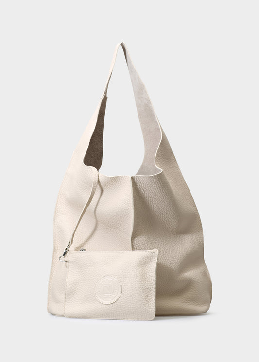 ADELE LATTE BAG IN CAPRICORNO LEATHER